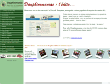 Tablet Screenshot of dauphinomaniac.org